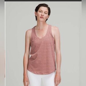 Lululemon Love Tank Top - Stripe Heathered Spiced Chai